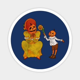 Pumpkin Folk Magnet